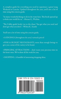 Cancún The Cubby 2024 Long Weekend Guide achterzijde