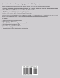 Python Advanced Programming achterzijde