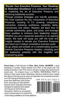 Elevate Your Executive Presence achterzijde