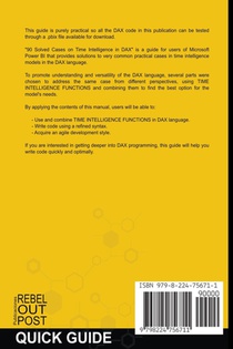 90 Solved Cases on Time Intelligence in DAX achterzijde