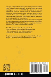 180 Casos Resolvidos em Linguagem DAX achterzijde