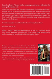 Malice - A Dark College Bratva Romance achterzijde
