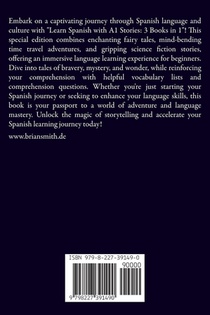Learn Spanish with A1 Stories achterzijde