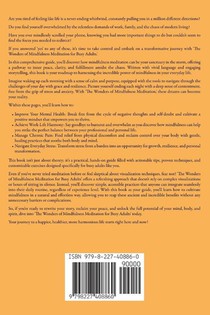The Wonders of Mindfulness Meditation for Busy Adults achterzijde