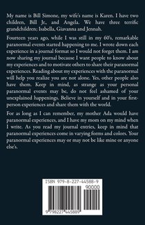 My Paranormal Visits A 14 Year Journey achterzijde