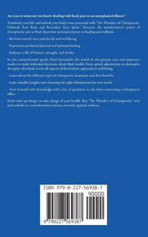 The Wonders of Chiropractic achterzijde