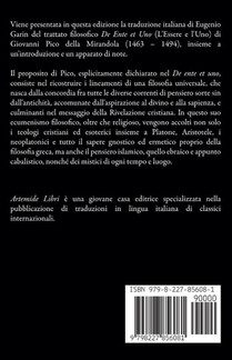 L'Essere e l'Uno achterzijde