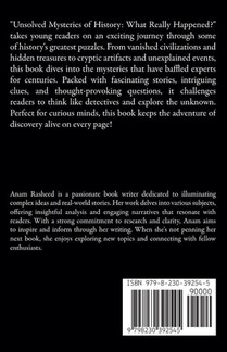 Unsolved Mysteries of History achterzijde