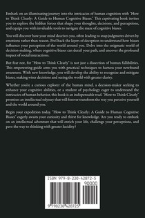 How to Think Clearly achterzijde