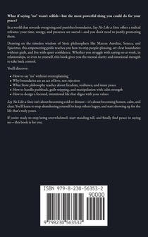 Say No Like a Stoic achterzijde