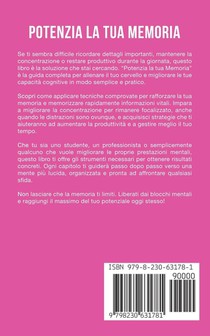 Potenzia la tua Memoria achterzijde