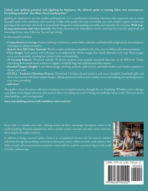 Holt, K: Quilting for Beginners - From First Stitch to Maste achterzijde