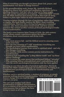 God Exposed - Best Spiritual Awakening Book - The Bible's Hidden Secrets on Love, Money, Healing, Happiness, Transformation, Manifestation, Consciousness & Prayer achterzijde