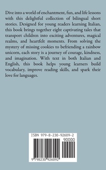 The Rainbow Unicorn And Other Bilingual Italian-English Stories for Children achterzijde