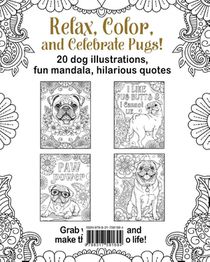 Coloring Companion Pug Dog achterzijde