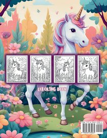Unicorn World Coloring Book achterzijde