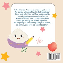 Five Little Dumplings Get Ready for School achterzijde