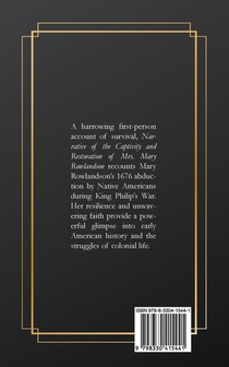 Narrative of the Captivity and Restoration of Mrs. Mary Rowlandson achterzijde