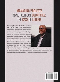 MANAGING PROJECTS IN POST CONFLICT COUNTRIES achterzijde