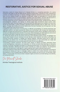 Restorative Justice for Sexual Abuse achterzijde