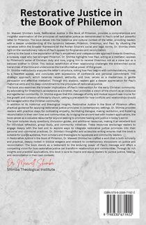 Restorative Justice in the Book of Philemon achterzijde