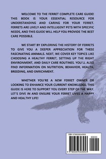 Watts, J: FERRETS CARE GUIDE APRACTICAL GUIDE achterzijde