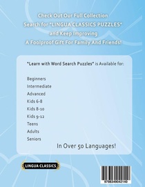 LEARN BULGARIAN WITH WORD SEARCH PUZZLES FOR KIDS 6 - 8 - Discover How to Improve Foreign Language Skills with a Fun Vocabulary Builder. Find 2000 Words to Practice at Home - 100 Large Print Puzzle Games - Teaching Material, Study Activity Workbook achterzijde