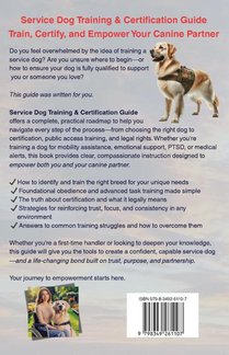 Service Dog Training & Certification Guide achterzijde