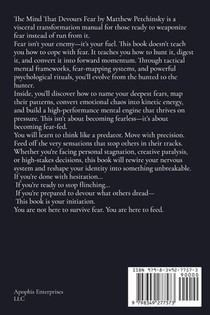 The Mind That Devours Fear achterzijde