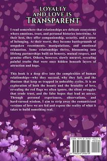 LOYALTY AND LOVE IS TRANSPARENT achterzijde