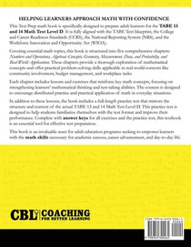 Test Prep Book for TABE 13 and 14 Math Test Level D achterzijde