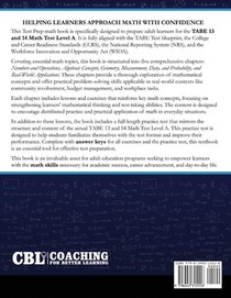 Test Prep Book For TABE 13 and 14 Math Test Level A achterzijde