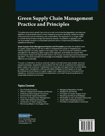 Green Supply Chain Management Practice and Principles achterzijde