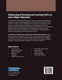 Scholarship of Teaching and Learning (SoTL) in Asian Higher Education achterzijde