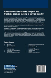 Generative AI for Business Analytics and Strategic Decision Making in Service Industry achterzijde