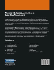 Machine Intelligence Applications in Cyber-Risk Management achterzijde