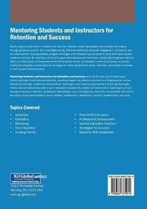 Mentoring Students and Instructors for Retention and Success achterzijde