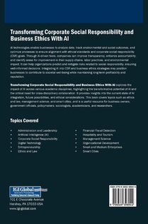 Transforming Corporate Social Responsibility and Business Ethics With AI achterzijde