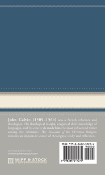 Commentaries on the Book of the Prophet Jeremiah and the Lamentations, Volume 4 achterzijde