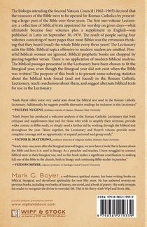 The Roman Catholic Lectionary and the Bible achterzijde