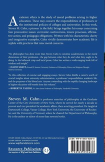 Exploring Academic Ethics achterzijde