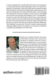 An Old Man Thinking for the First Time achterzijde