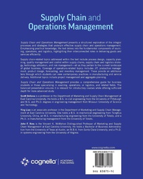 Supply Chain and Operations Management achterzijde