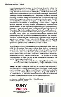Pro-Democracy Contention in Hong Kong achterzijde
