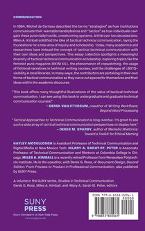 Tactical Approaches to Technical Communication achterzijde