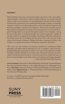 Political Ontology, Community, and Institutions achterzijde