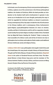 Reading the Analects Today achterzijde