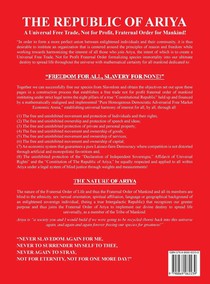 Constructing The Republic of Ariya achterzijde