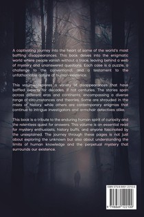 Incredible Mysteries Unsolved Disappearances Vol. 1 achterzijde
