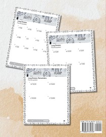 Long Division Math Workbook 3rd to 5th Grade achterzijde